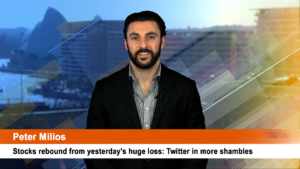 Stocks rebound from yesterday’s huge loss: Twitter in more shambles