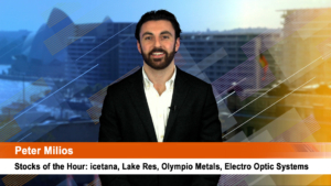 Stocks of the Hour: icetana, Lake Resources, Olympio Metals, Electro Optic Systems