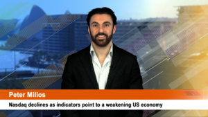 Nasdaq declines as indicators point to a weakening US economy