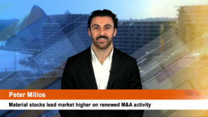 Material stocks lead market higher on renewed M&A activity
