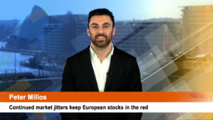 Continued market jitters keep European stocks in the red