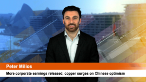 More corporate earnings released, copper surges on Chinese optimism