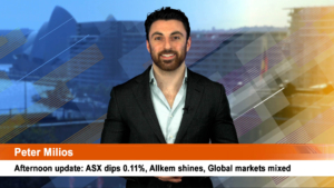 Afternoon update: ASX dips 0.11%, Allkem shines, Global markets mixed