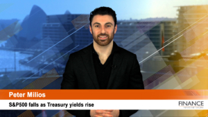 S&P500 falls as Treasury yields rise