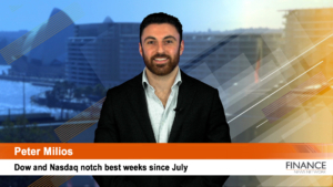 Dow and Nasdaq notch best weeks since July