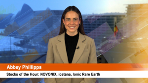 Stocks of the Hour: NOVONIX, icetana, Ionic Rare Earth