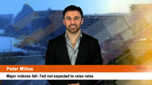 Major indexes fall: Fed not expected to raise rates