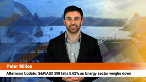 Afternoon Update: S&P/ASX 200 falls 0.62% as Energy sector weighs down
