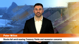Stocks fall amid soaring Treasury Yields and recession concerns