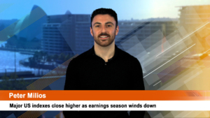 Major US indexes close higher as earnings season winds down