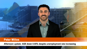 Afternoon update: ASX down 0.65% despite unemployment rate increasing