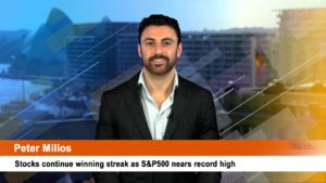 Stocks continue winning streak as S&P500 nears record high