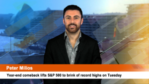 Year-end comeback lifts S&P 500 to brink of record highs on Tuesday