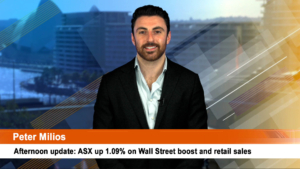 Afternoon update: ASX up 1.09% on Wall Street boost and retail sales