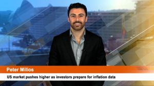 US market pushes higher as investors prepare for inflation data