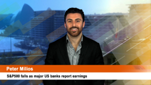 S&P500 falls as major US banks report earnings