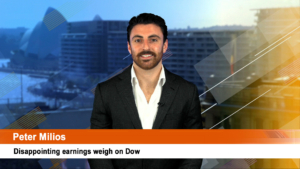 Disappointing earnings weigh on Dow