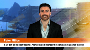 S&P 500 ends near flatline: Alphabet and Microsoft report earnings after the bell