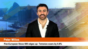 Pan-European Stoxx 600 edges up: Temenos soars by 8.8%