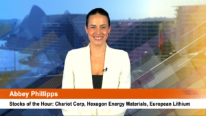 Stocks of the Hour: Chariot Corporation, Hexagon Energy Materials, European Lithium