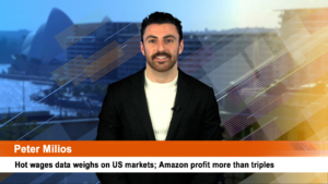 Hot wages data weighs on US markets; Amazon profit more than triples