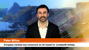 European markets lose momentum as US closed for Juneteenth holiday