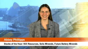 Stocks of the Hour: Killi Resources, Solis Minerals, Future Battery Minerals