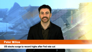 US stocks surge to record highs after Fed rate cut